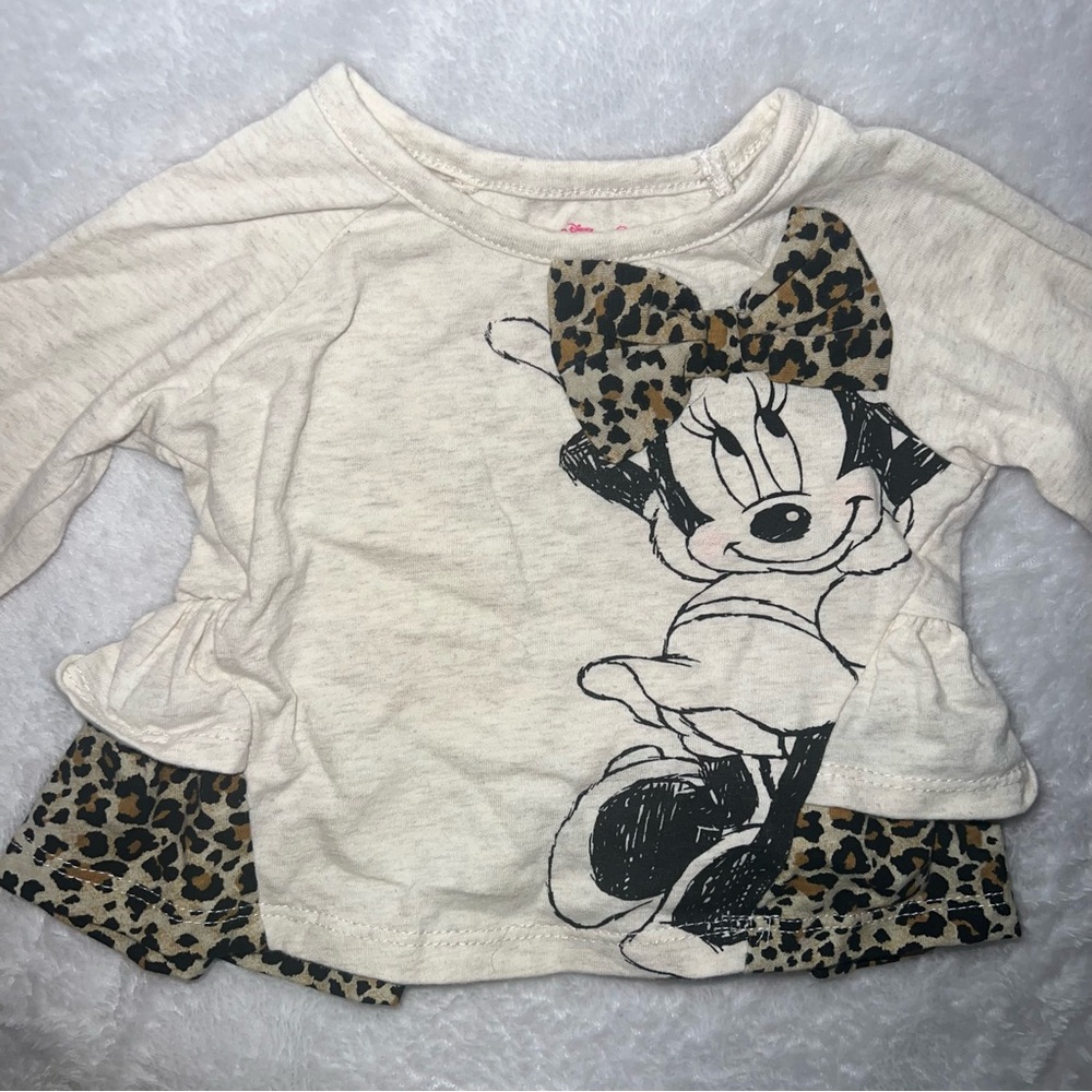 Minnie Mouse Baby Shirt- Size 0-3months